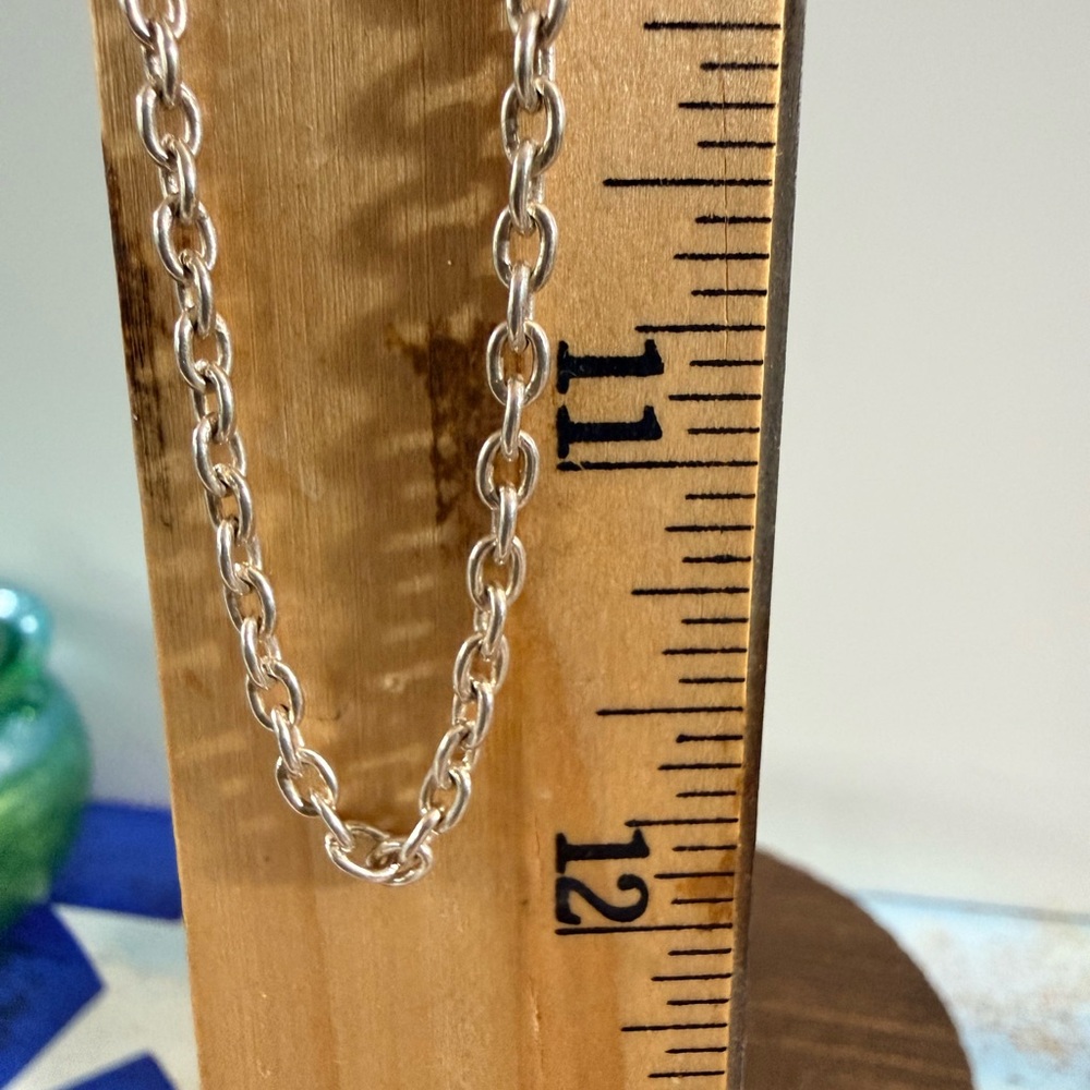 925, Sterling Nicky Butler Silver Chain Open Link Necklace 24” - Picture 4 of 5